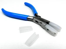 Pliers Flat Nylon Jaws Nose Jewelry Bead Wire Work Tool Straighten Wire + 2 Jaws