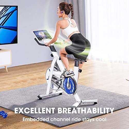 Bike Seat Cushion, Wide Foam & Extra Soft Gel Exercise Bike Seat