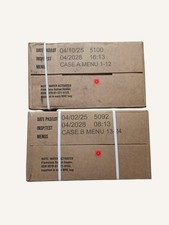 MRE 2028 Case A & B 2 Kartons US Army Ration Meal ready to eat EPA Prepper
