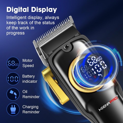 Professional Hair Clippers Set for Men Cordless Barber Kit Hair Cutting Kit R... - Picture 4 of 6