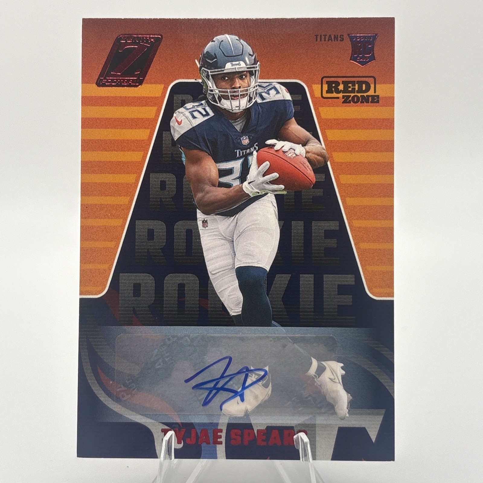 2023 Panini Zenith Tyjae Spears Rookie Red Zone Auto RC #189 Tennessee Titans