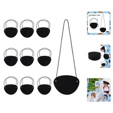 10 Pirate Eye Patches with Adjustable Straps - Ideal for Halloween  Cosplay