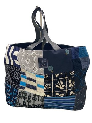 mina perhonen piece bag, patchwork tote bag, cotton mina perhonen piece bag, patchwork tote bag, cotton