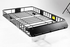 Universal Steel Roof Rack Basket, 250LBS Capacity Cargo Carrier for SUV/Truck