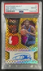 JOEL EMBIID PSA 8 2014-15 PANINI SELECT #3 ROOKIE PATCH AUTO PRIZM GOLD RC 06/10