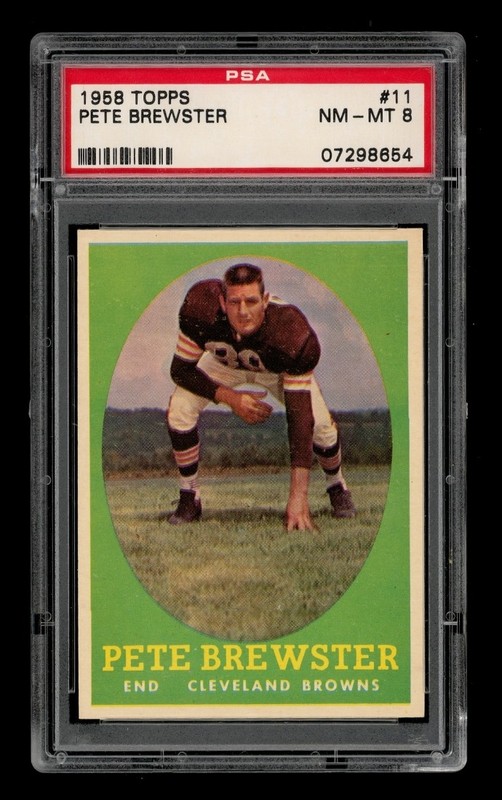 1958 Topps Set-Break # 11 Pete Brewster PSA 8 NM-MT