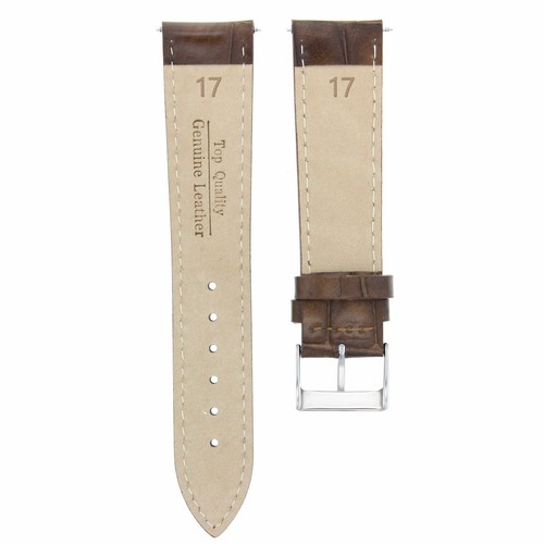 17MM LEATHER WATCH BAND STRAP FOR 31MM ROLEX CELLINI WATCH MIDSIZE LIGHT BROWN - Picture 6 of 6