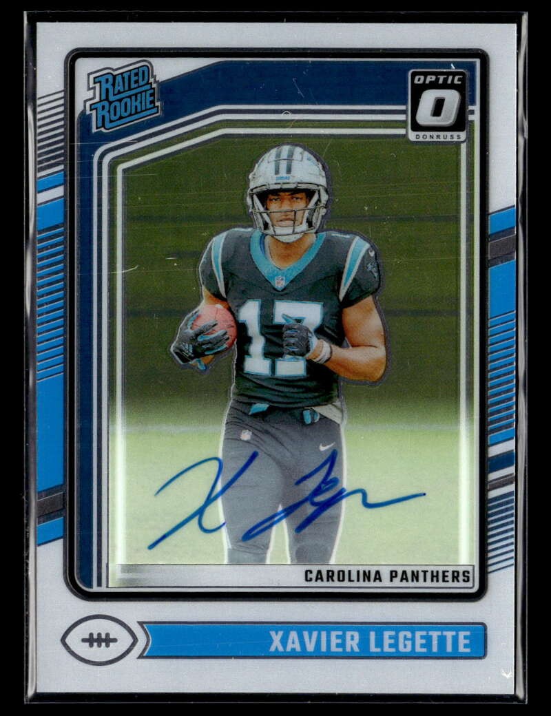 2024 Donruss Optic Xavier Legette Rated Rookie Auto Autograph /325 #299 U9634