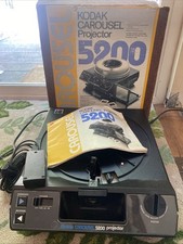 Kodak Carousel 5200 Slide Projector with Box and Remote-READ  