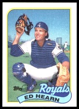 Ed Hearn 1989 Topps #348 Kansas City Royals MLB READ FREE SHIPPING AutographDen