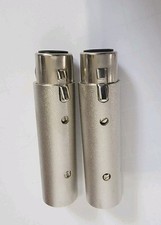 XLR 3Pin Male to 5Pin Female Adapter 2 Pack 