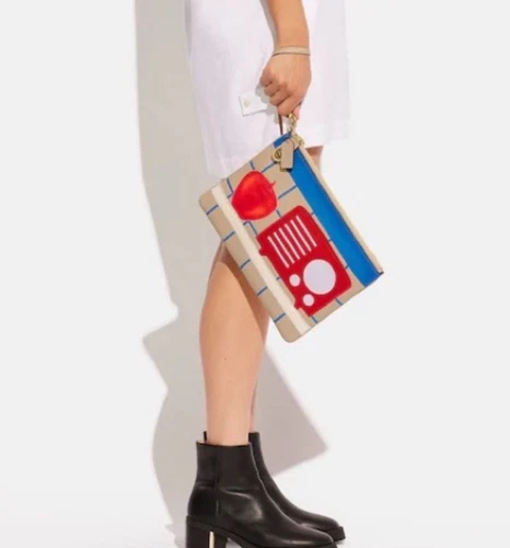 Bracciale Coach X Tom Wesselmann grande con chiusura girevole nuovo con etichetta