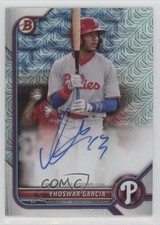 2022 Bowman Chrome Mega Box Chrome Mojo Auto Yhoswar Garcia #BCMA-YG Auto 0d08