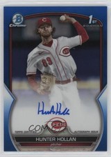 2023 Bowman Draft Chrome Prospect Blue Refractor 33/150 Hunter Hollan Auto 0x5w