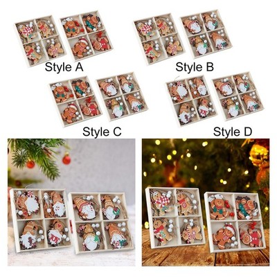 12Pcs Weihnachten Lebkuchen Mann Ornamente Weihnachten Baum Festival