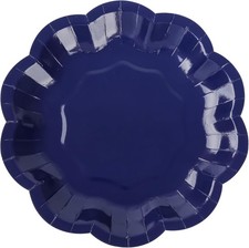 48Pcs Navy Blue Paper Plates 7 Inch Disposable Party Dessert Plates with