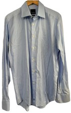 David Donahue Shirt Mens Trim 16 1/2 - 36/37 Button Up Long Sleeve 100% Cotton