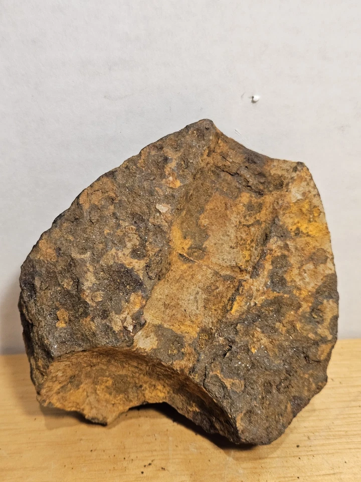 Fragmento de bola de cañón Hotchkiss de la Guerra Civil excavado en Long Creek Virginia en 1976 Foto 2 de 4