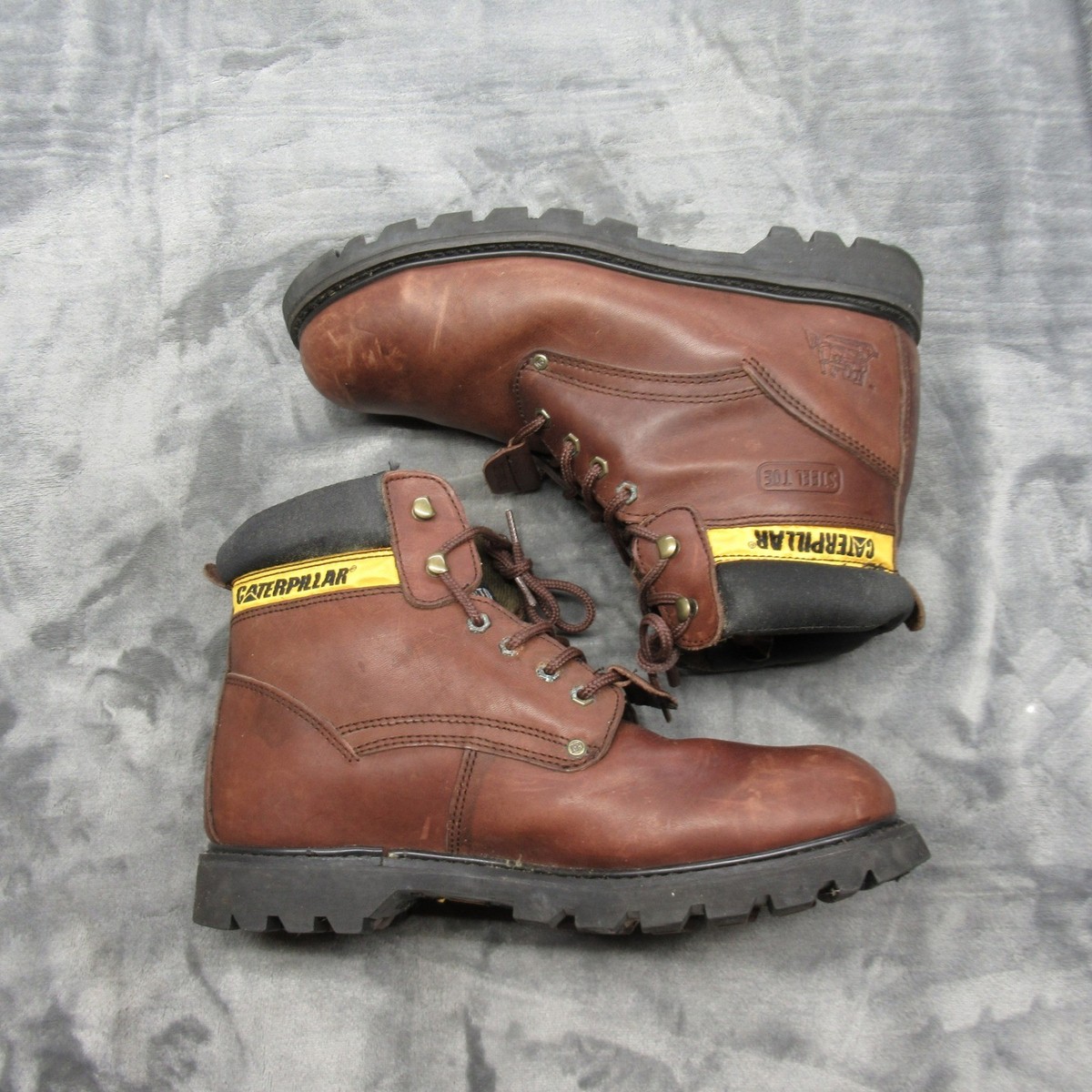 Caterpillar Work Boots Mens 11M Brown Steel Toe Leather  display picture 2