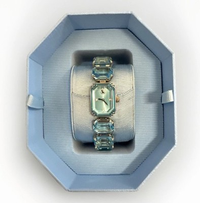 Swarovski Millenia Watch, Blue Octagon Cut Crystal Sapphire, Stainless Steel