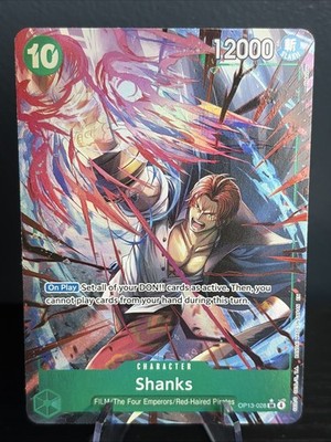 One Piece Shanks OP13-028 SR Alternative Art Carrying On His Will