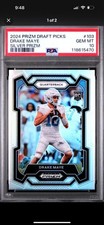 2024 PRIZM DRAFT PICKS #103 DRAKE MAYE SILVER PRIZM PSA GEM MT 10 Rare Patriots