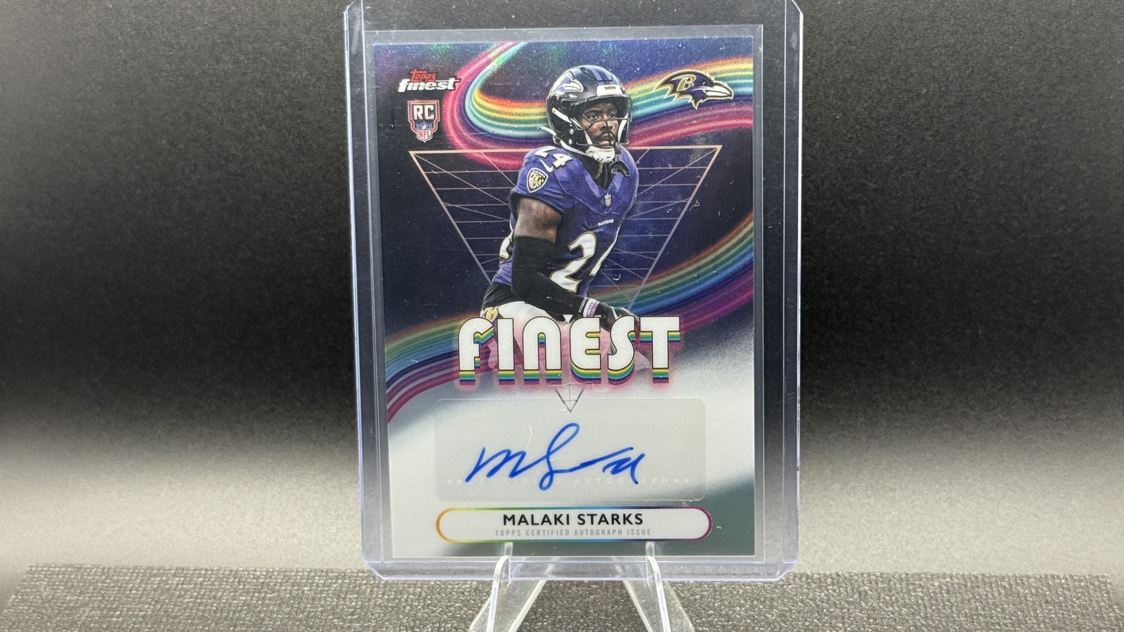 2025 Finest #RFA-MS Malaki Starks Rookie Finest Autographs