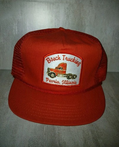 Vintage bosch Trucker Hat Peoria Illinois