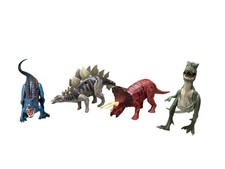 Kid Galaxy Dinosaur Lights  Sounds Toy Figurine Collectible - Lot Of 4 Dinos