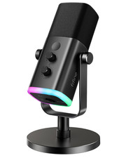 FIFINE USB/XLR Dynamic Microphone for Podcast Recording, PC Computer Gaming Stre
