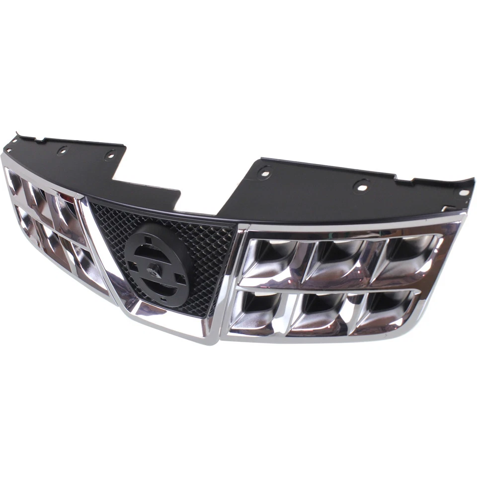 Grille For 2011-2013 Nissan Rogue 2014-15 Rogue Select Chrome Shell Black Insert - Image 2 of 4