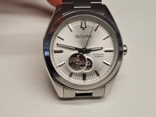 Bulova Surveyor orologio uomo automatico Open Heart REF 96A274 42 mm leggi desc