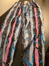Vintage International BAGGYZ Parachute Gym Pants 80s Color Splash Sz M USA MADE