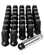 Orion Motor Tech 9/16-18 Wheel Lug Nuts 32 Pack, Black 9/16 x 18 Trim Lug Nut...