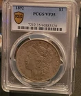 1892 $1 Silver Morgan Dollar PCGS VF35