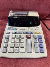 Sharp EL-1801V Printing Calculator - Office Desk Machine