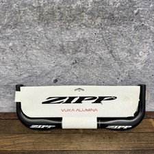 Zipp Vuka Alumina Bullhorn Handlebar 40cm 31.8 Clamp Alloy Black TT Tri Bar