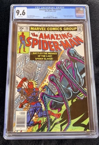 “Amazing Spider-Man” #191 Marvel 4/1979 “Prof Smythe Spider Slayer App CGC 9.6
