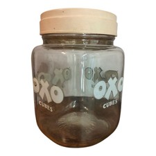 Original OXO Cookie Biscuit Storage Jar Glass With Screw Top Lid 8.5"