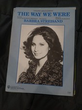 1973 Vintage Sheet Music: THE WAY WE WERE, Barbra Streisand, Frame Worthy