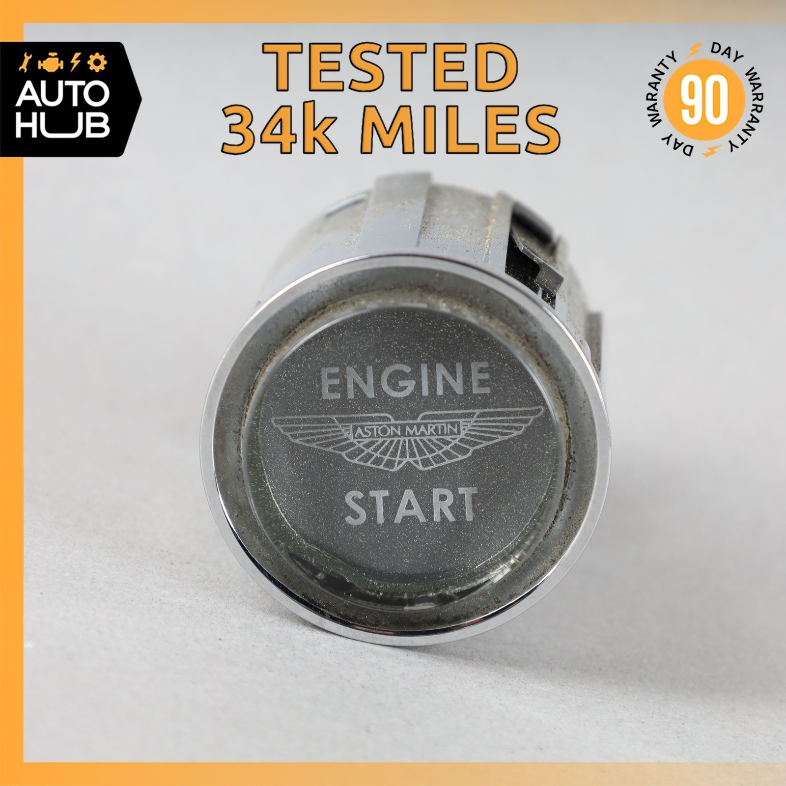 01-08 Aston Martin DB9 V8 Vantage Vanquish Push Start Ignition Button OEM 34k