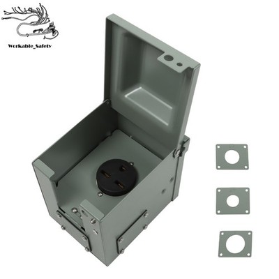 Welding Power Outlet Box 30 Amp 3 Prong NEMA 6-30R Power Outlet Panel 250 Volt