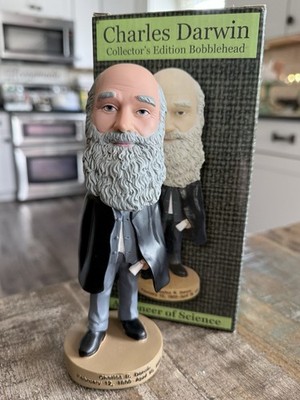 Geologist / Biologist CHARLES DARWIN Evolution Natural Selection Bobblehead NIB!