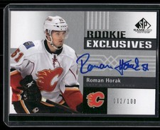 2011-12 Upper Deck SP Game Used Rookie Exclusives ROMAN HORAK RE-RH /100 RC Auto