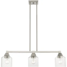 Livex Lighting 49763-91 Aragon Island Light Brushed Nickel
