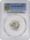 1918 Mercury Silver Dime MS63FB PCGS