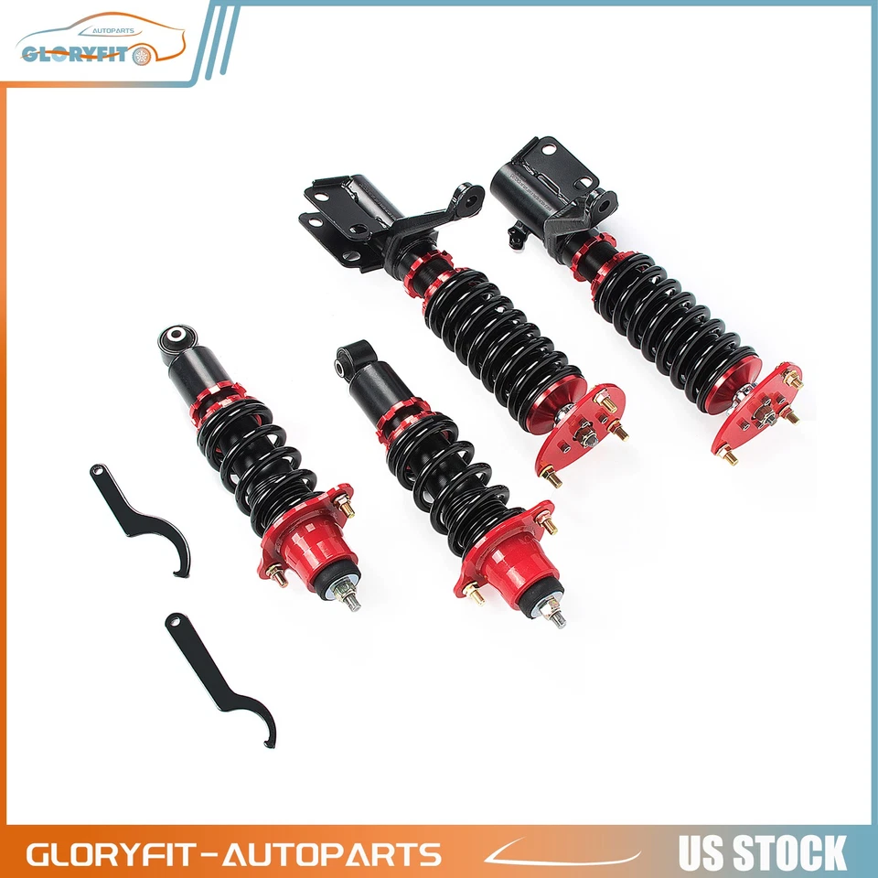 Front+Rear For 2002-2006 Acura RSX Coilovers Coil Springs Adj. Height 4 Pcs - Image 2 of 4