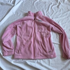 Columbia Girls XL 18/20 Pink Fleece Full Zip Jacket with Pockets