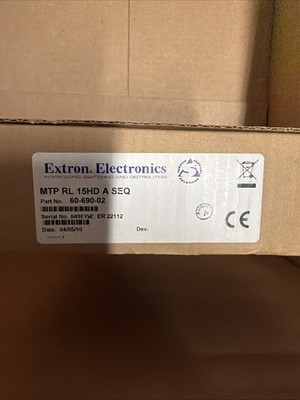 EXTRON 60-690-02 MTP RL 15HD A SEQ Twisted Pair VGA Receiver