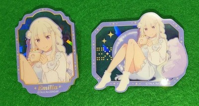 Emilia Glitter Acrylic Badge 2 types Emilia Birthday Life 2025 Re:Zero